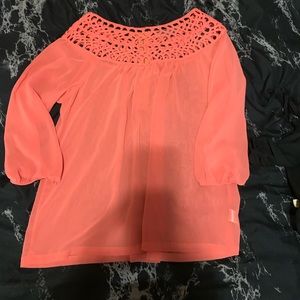 Umgee coral blouse